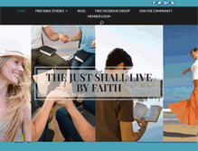 Tablet Screenshot of faithdrivenlife.com